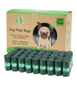 GREENER WALKER Poop Bags for Dog Waste-540 Bags.Extra Thick Strong 100% Leak Proof Dog waste Bags (Deep Green)