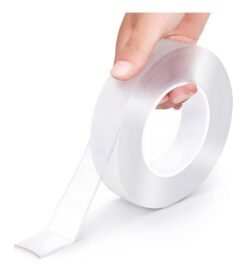 EZlifego Double Sided Tape Heavy Duty. Multipurpose Removable Clear & Tough Mounting Tape Sticky Adhesive. Reusable Strong Wall Tape Picture Hanging Strips Poster Carpet Tape (Extra Large 9.85FT)