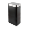 Tower T838001B Square Sensor Bin with Fingerprint Proof Coated Exterior. Large 75L. Hands Free Opening. Black