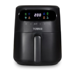 Tower. T17125. Vortx 3L Air Fryer with Colour Digital Display. Digital Control Panel & 7 One-Touch Pre-sets. 1200W. Black