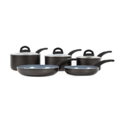 Tower T80303 Cerasure 5 Piece Pan Set with Non-Stick Coating. Suitable for all Hob Types Including Induction. Graphite
