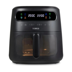 Tower. T17123. Vortx Vizion 7.5L Air Fryer with Colour Digital Display. Digital Control Panel & 7 One-Touch Pre-sets. 1900W. Black