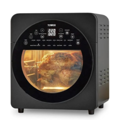 Tower T17051BLK. Vortx XL 14.5L 5-in-1 Digital Air Fryer Oven with Rotisserie. 1700W Power. Black