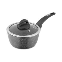 Tower T81217 Cerastone Forged Saucepan with Non-Stick Coating and Soft Touch Handle. Graphite. 18 cm
