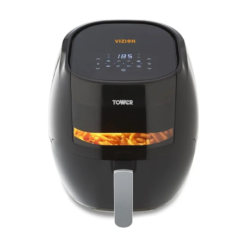Tower T17072 Vortx Vizion Digital Air Fryer with Rapid Air Circulation. 7L. 1800W. Black