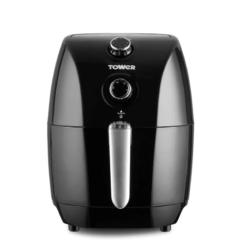 Tower T17025 Vortx Compact Air Fryer with Rapid Air Circulation. 30-Minute Timer. 1.5L. 900W. Black