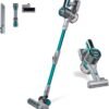 Tower T513011PETS VL80 Cordless 3-in-1 Pole Vacuum Cleaner with Flexi Pole. HEPA 12 Filter & Anti-Tangle Floor Head. 1L Dust Tank. 29.6V Li-ion. Ocean Teal. Flex