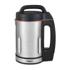 Tower T12031 Soup & Smoothie Maker with Intelligent Control System and Stainless Steel Jug and Blade. 1000W. 1.6 Litre. Stainless Steel