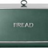 Tower T826175FOR Renaissance Bread Bin. 16L Capacity. Simple Pull Lid. Forest Green