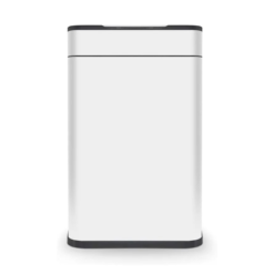 Tower T938023WHT Ozone Sensor Bin. Large 60L. Hands Free Opening. Carbon Filter. White