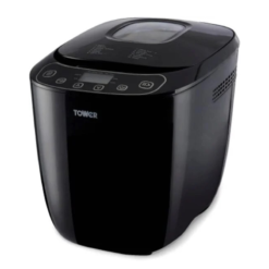 Tower T11003 2 lb Digital Bread Maker with 12 Automatic Programs. 13 Hours Delay Timer. 60 Minutes Keep Warm Function. Adjustable Crust Control. Non-Stick Bread Pan. 550 W. Black