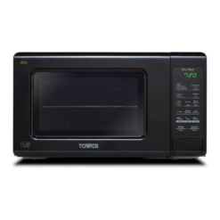Tower KOR6M1RDBK Touch Control Digital Microwave with Dual Wave. 2-Plate. 800W. 20 Litre. Black