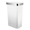 Tower Rectangular ABS Sensor Bin with Bin Liner Retainer Ring. 50L. White