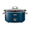 Tower T16043MNB Cavaletto 6.5 Litre Slow Cooker with 3 Heat Settings. Removable Dishwasher Safe Pot. Cool Touch Handles. Up to 8 Portions. Midnight Blue and Rose Gold