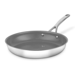 Sur La Table Tri-Ply 24cm Frying Pan. 10x Stronger Superior Ceramic Coating. Induction Compatible. Stainless Steel. SLT900235