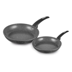 Tower Cerastone 2 Piece Forged Frying Pan Set with Non-Stick Coating and Soft Touch Handles. 20/28cm. Graphite. T81282