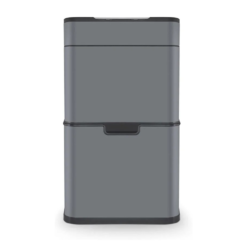 Tower T938021GRY Ozone Recycling Sensor Bin. 50L. Complete Recycling System. Hands Free Opening. Carbon Filter. Grey