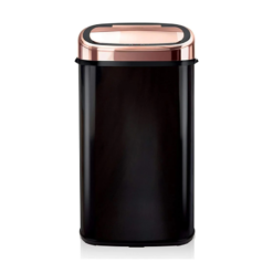 Tower T80904RB Kitchen Bin with Sensor Lid. Automatic Soft-Close. Manual Override. 58 Litre. Black and Rose Gold