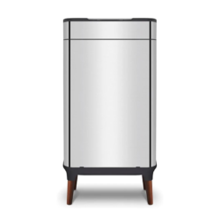Tower T938022SS Ozone Sensor Bin with Legs. Large 65L. Hands Free Opening. Carbon Filter. Stainless Steel