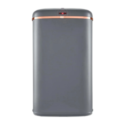 Tower T838010GRY Cavaletto Square Sensor Bin. 58L. Grey and Rose Gold