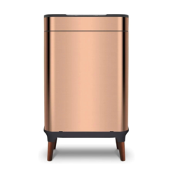 Tower T938022COP Ozone Sensor Bin with Legs. Large 65L. Hands Free Opening. Carbon Filter. Copper